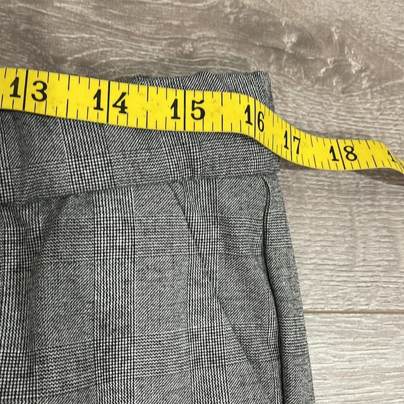 NWOT Talbots Cambridge Pant Elastic Pull On Waist Glen Plaid Straight 12P - Picture 7 of 15